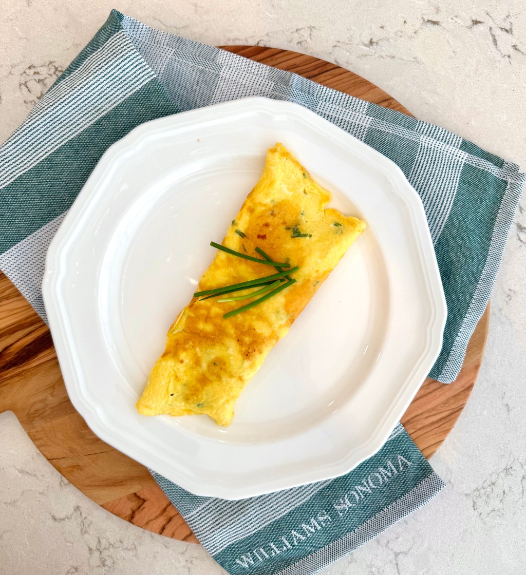 Crème Fraîche and Chive&nbsp;Omelette